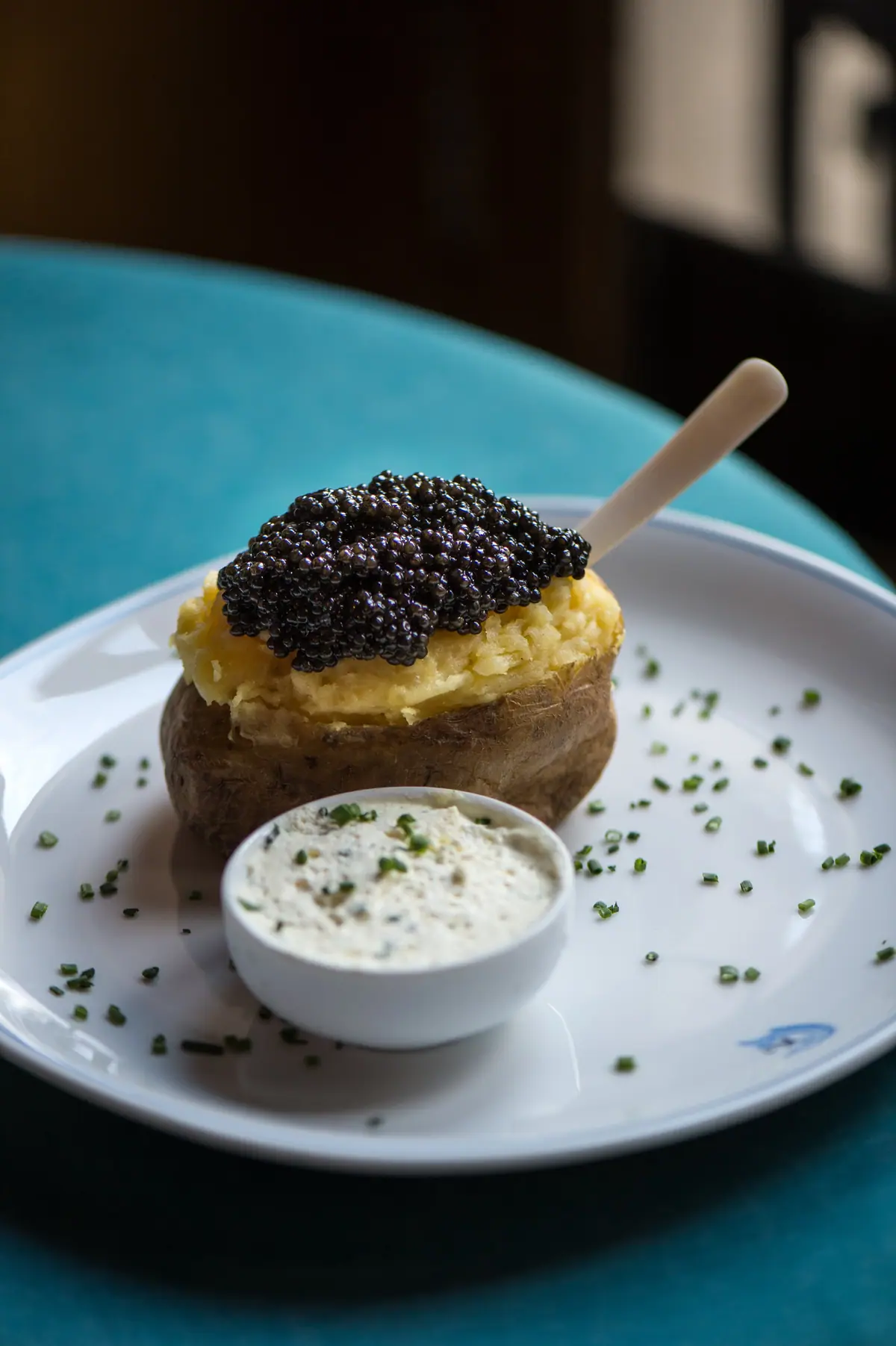 The house classic: baked potato with caviar