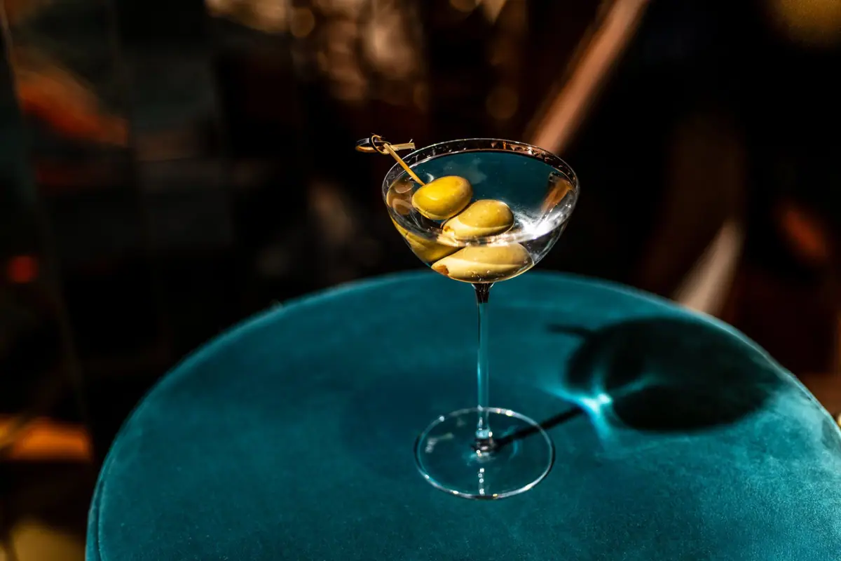 A martini at the bar