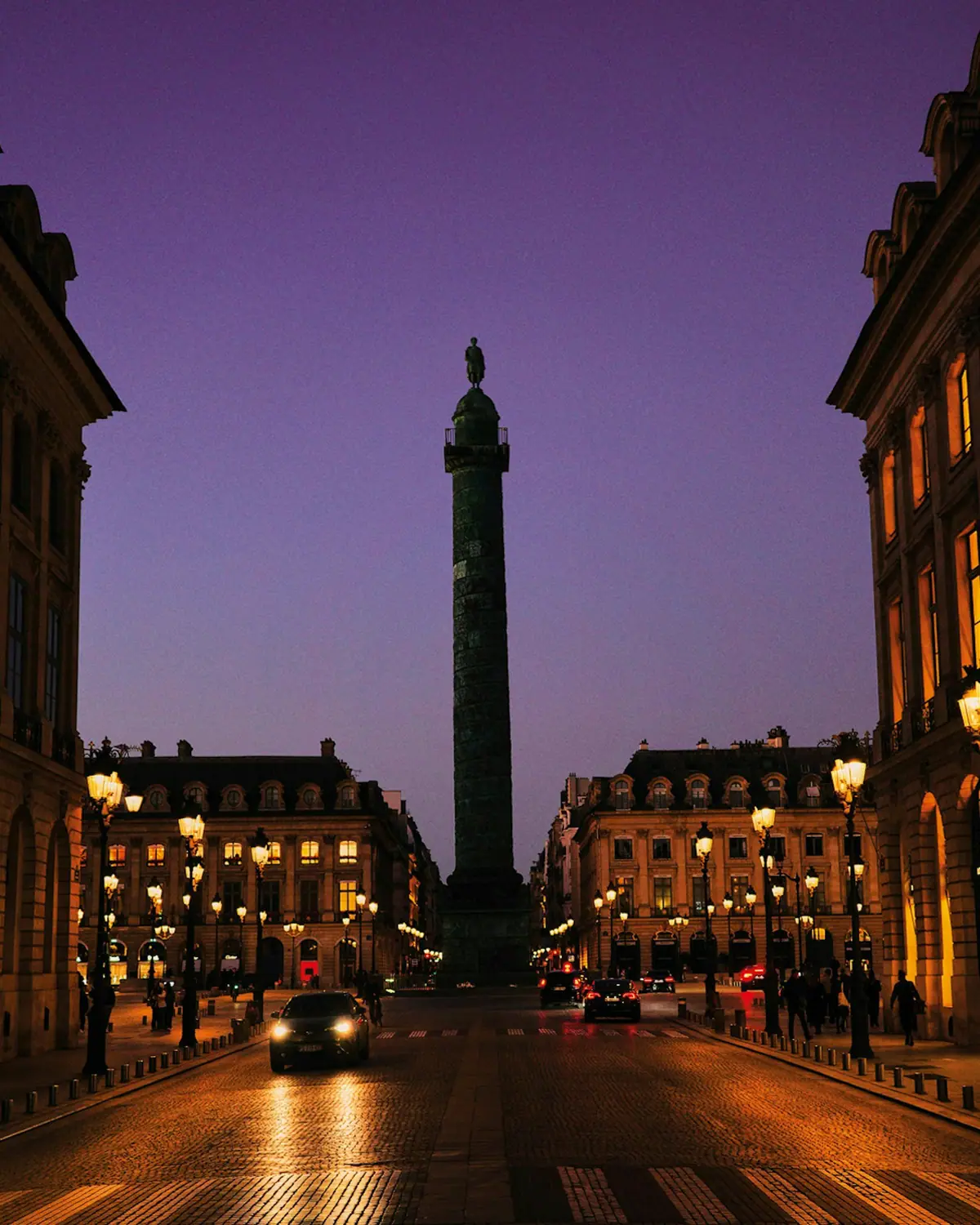 Place Vendôme at dusk
