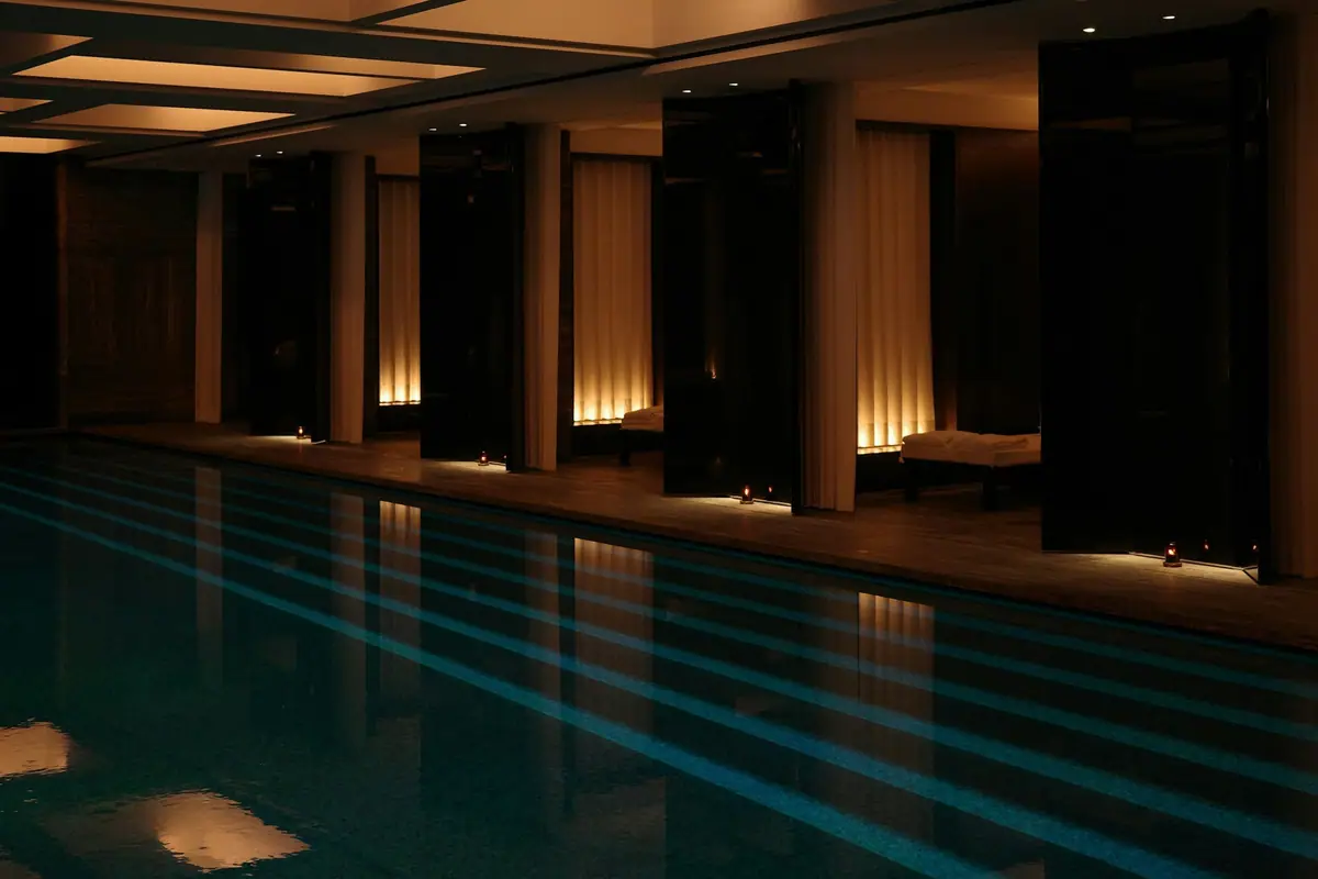 The pool of the spa