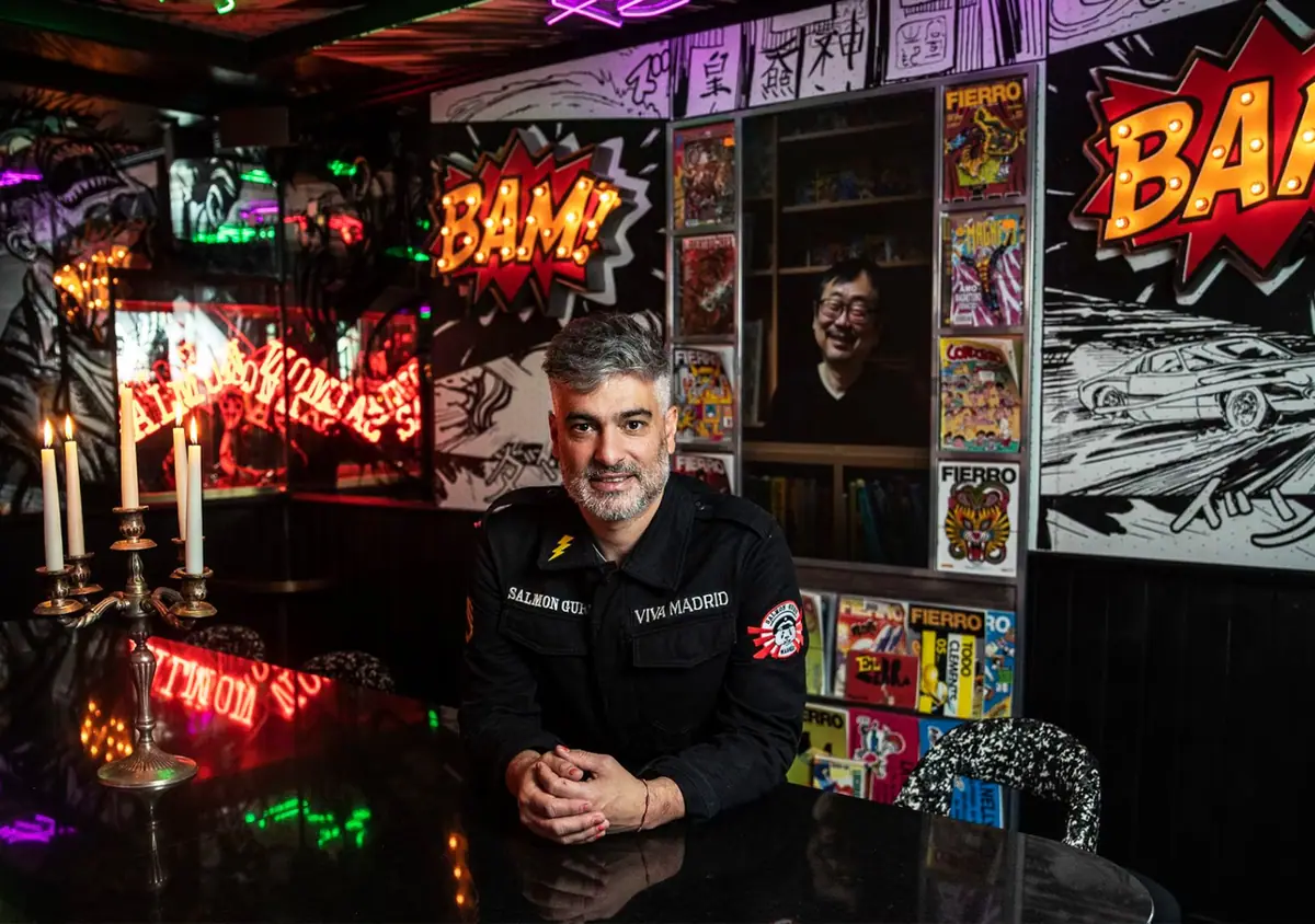 Diego Cabrera at his bar